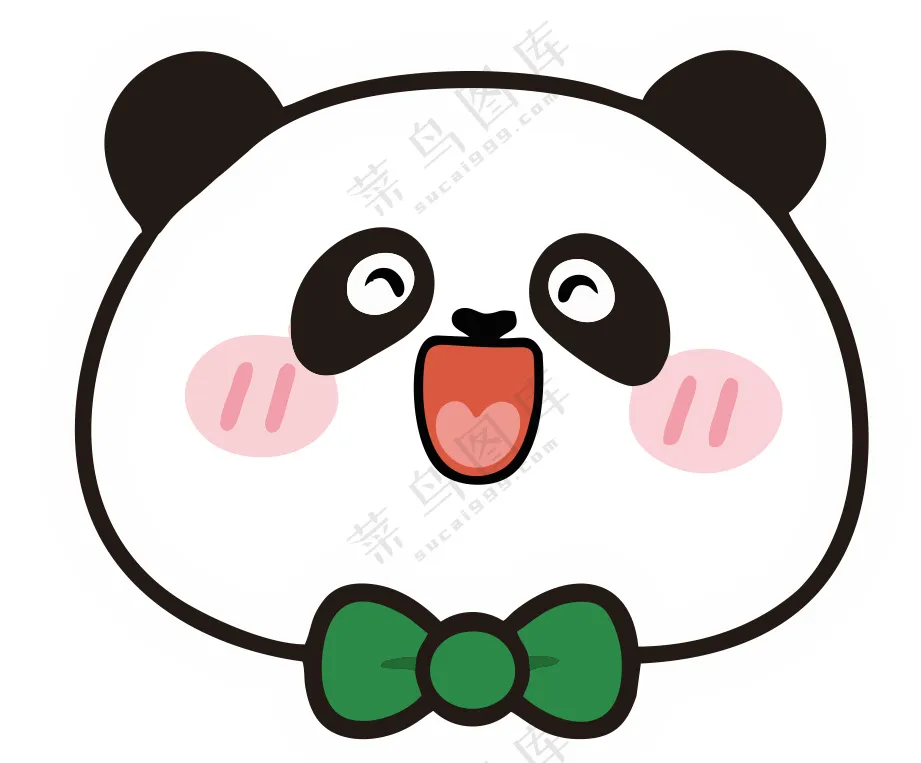 可爱卡通熊猫