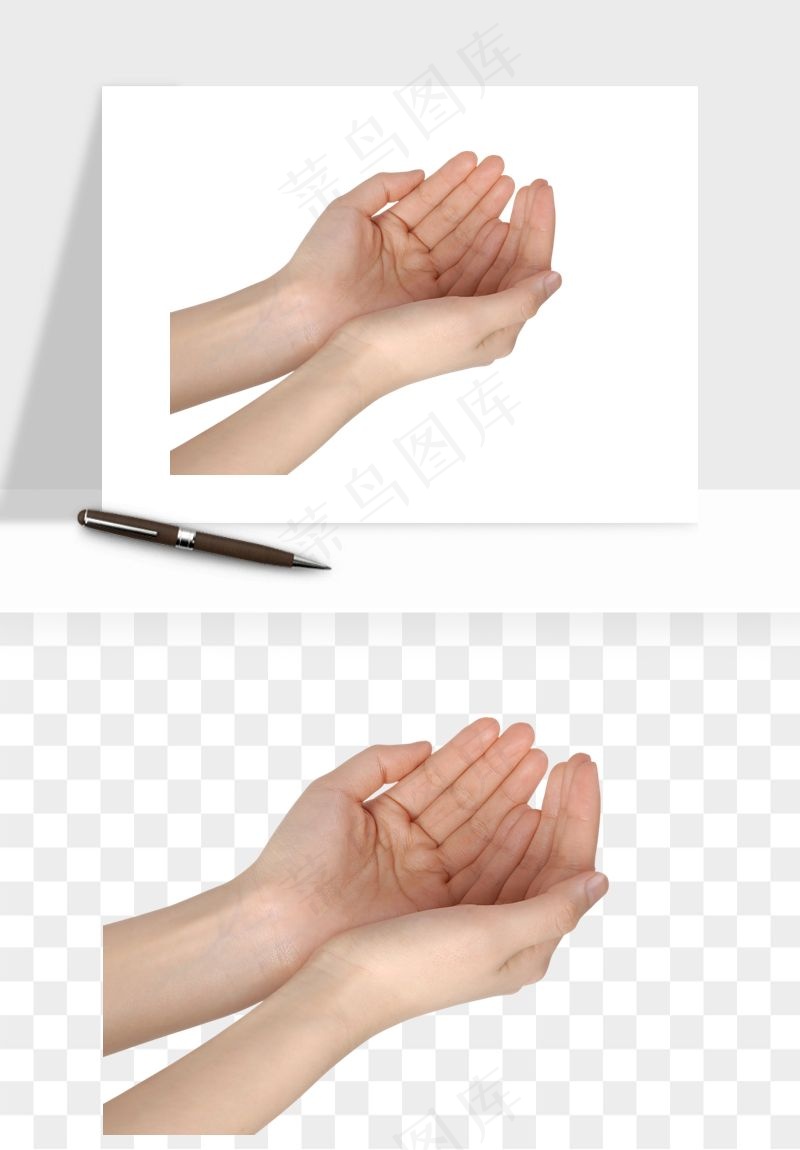 手势手部动作手指png免抠
