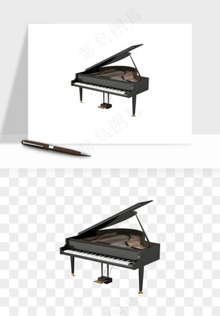 钢琴乐器琴键png免抠