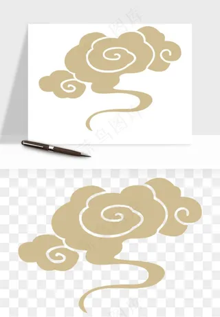 国潮祥云矢量png免抠