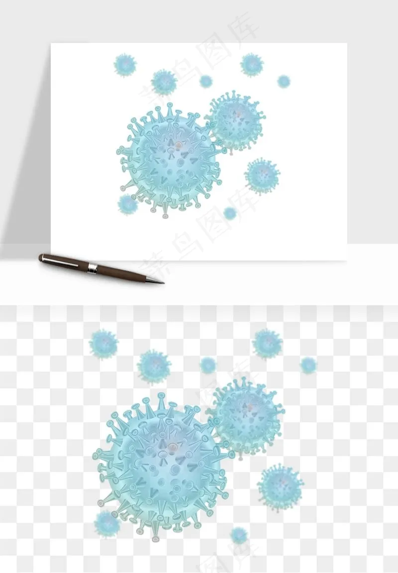 病毒细菌癌细胞png免抠