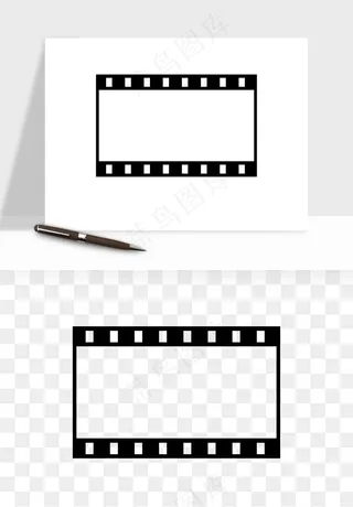 电影黑胶胶片元素png免抠