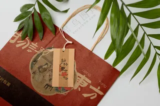 礼品袋购物袋包装袋  标签卡片样机