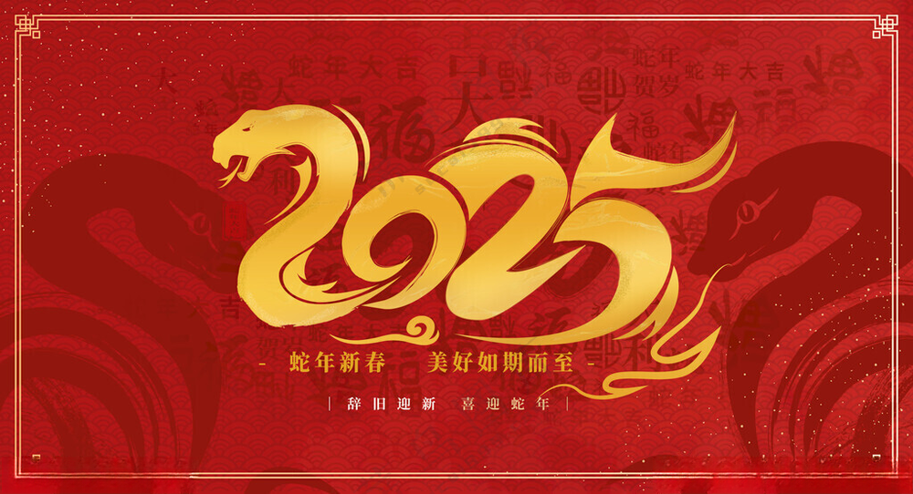 蛇年包装 蛇年美陈新年海报