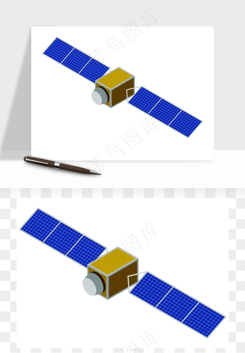手绘卫星导航矢量png免抠图