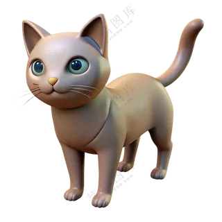动物3D立体可爱小猫