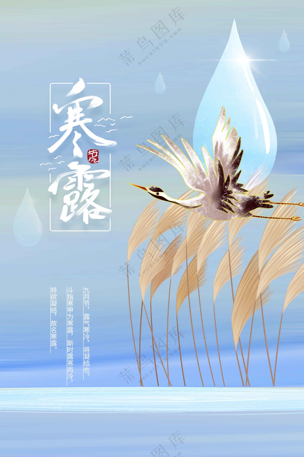 复古传统寒露节气传统活动海报