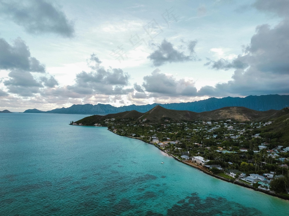 海岸碧波绿丘·自然清新·蓝绿交织·景观珍藏