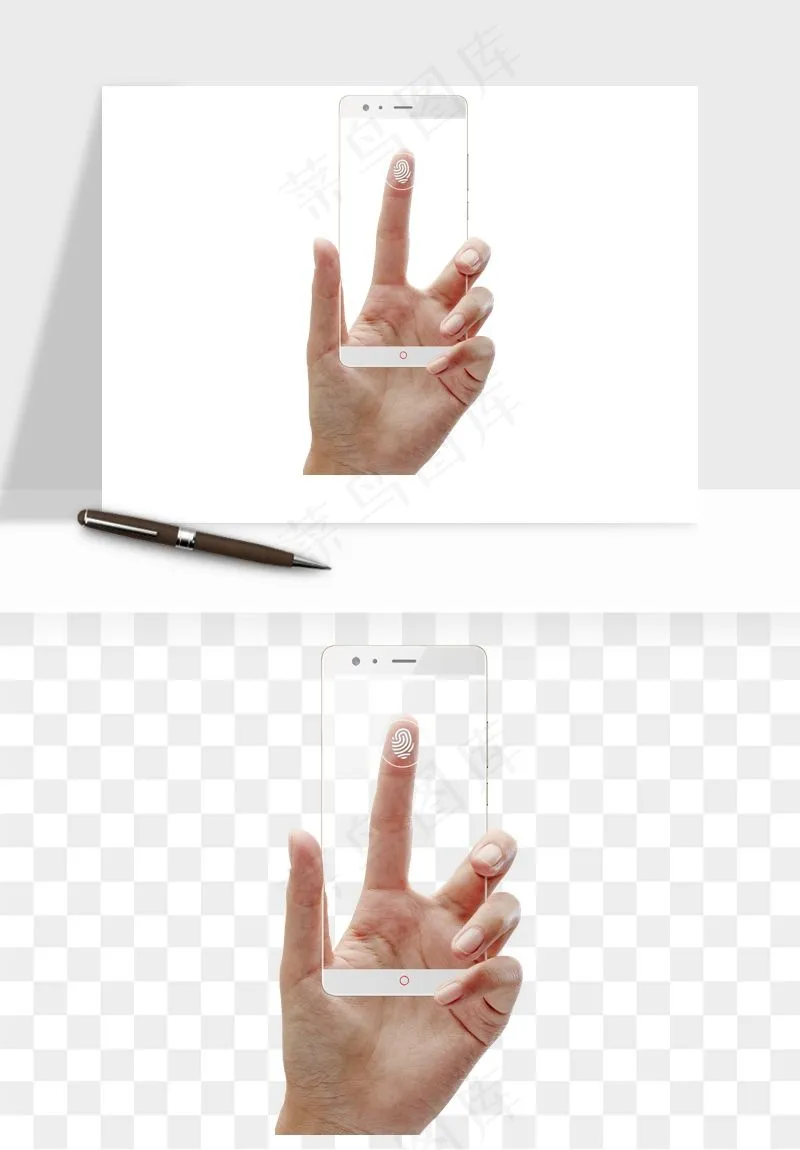 手拿手机素材png免抠