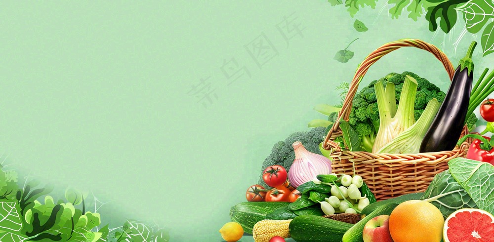 农林蔬果生鲜店水果店蔬菜店背景