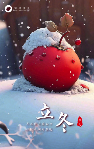 立冬手机海报