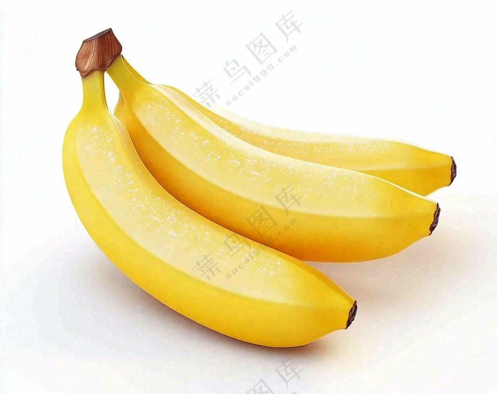 黄香蕉水果成熟摄影图