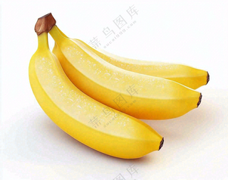 黄香蕉水果成熟摄影图