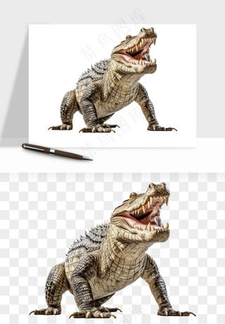 鳄鱼动物png免抠