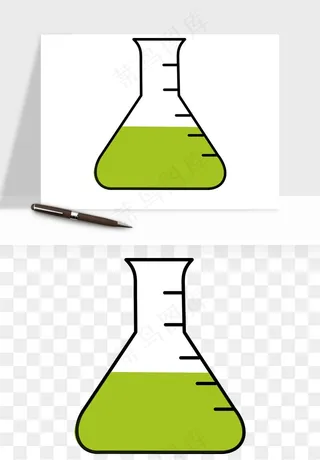 卡通化学实验设备器材png免抠图