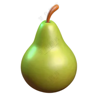 水果立体3D美味大鸭梨 水果立体3D美味大鸭梨