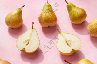 新鲜水果梨子摄影图