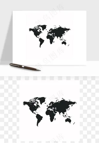 世界地图矢量png免抠