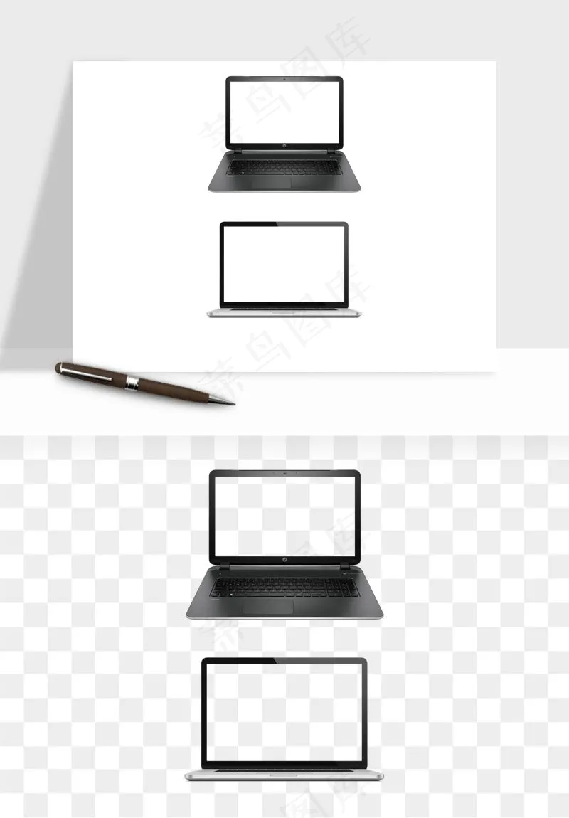 电脑笔记本平板png免抠