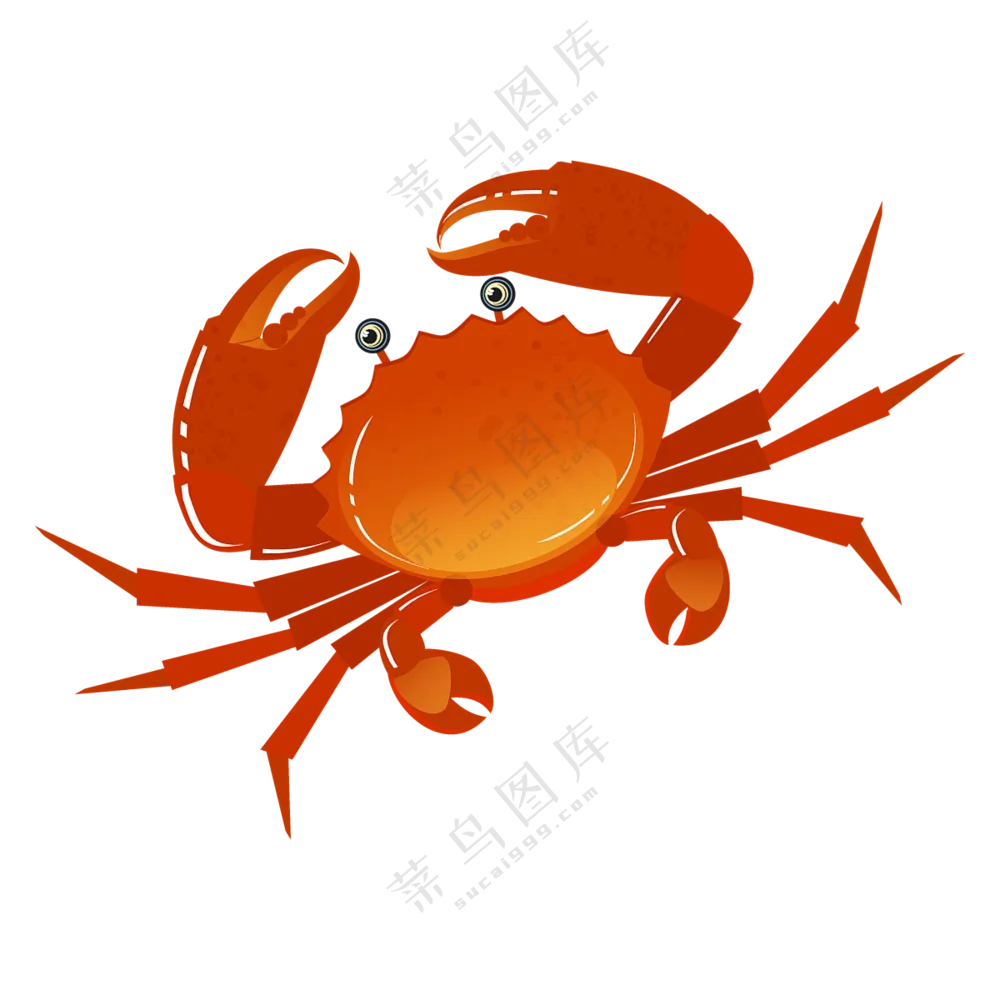 螃蟹透明素材