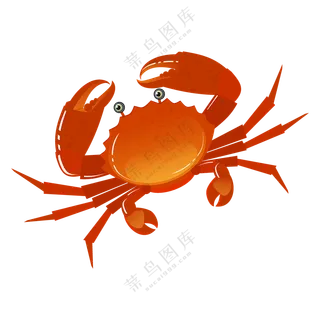 螃蟹透明素材