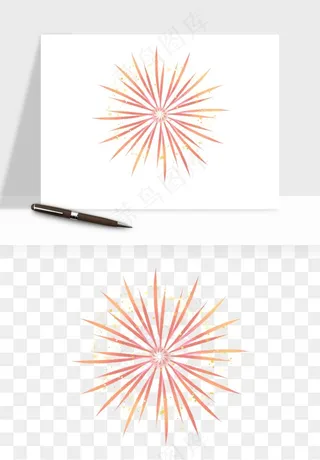 卡通烟花烟火礼花png免抠