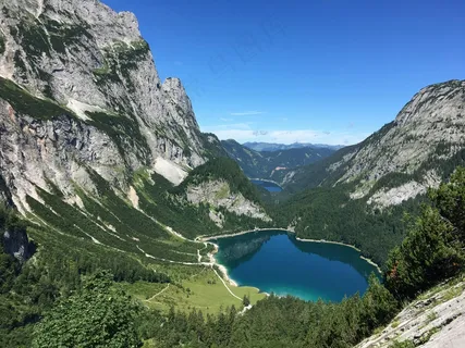 峰湖静谧清新景·自然山水风·绿蓝交织·屏保美图