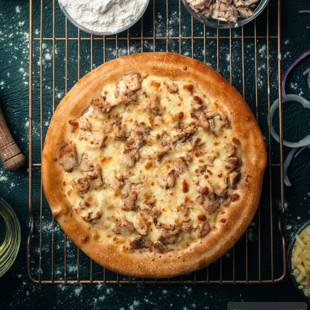 新鲜出炉美味披萨