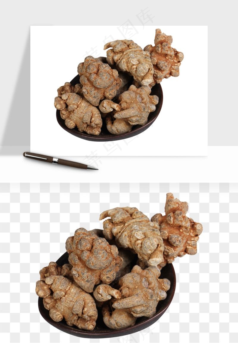 中药养生药材png免抠