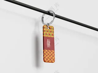 钥匙扣样机房卡配饰挂饰钥匙链文创样机-03