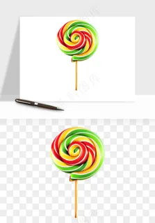 棒棒糖圈圈糖png免抠