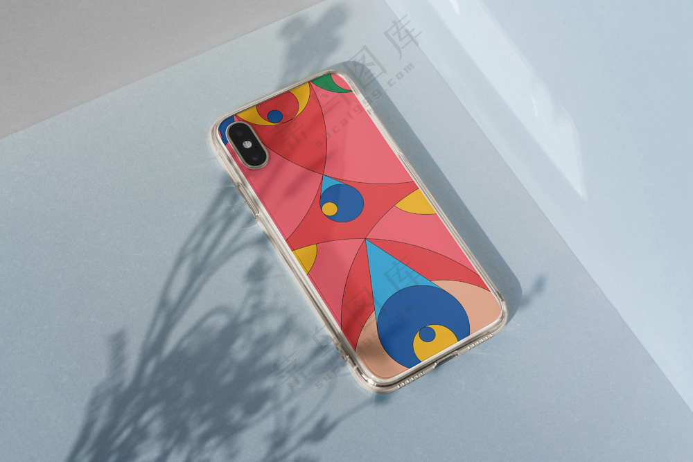iPhoneX文创手机壳样机手机壳印花贴图样机-17