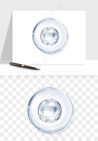 细胞水分子DNA精华成分png免抠