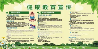 冷暖对比肥胖健康教育宣传