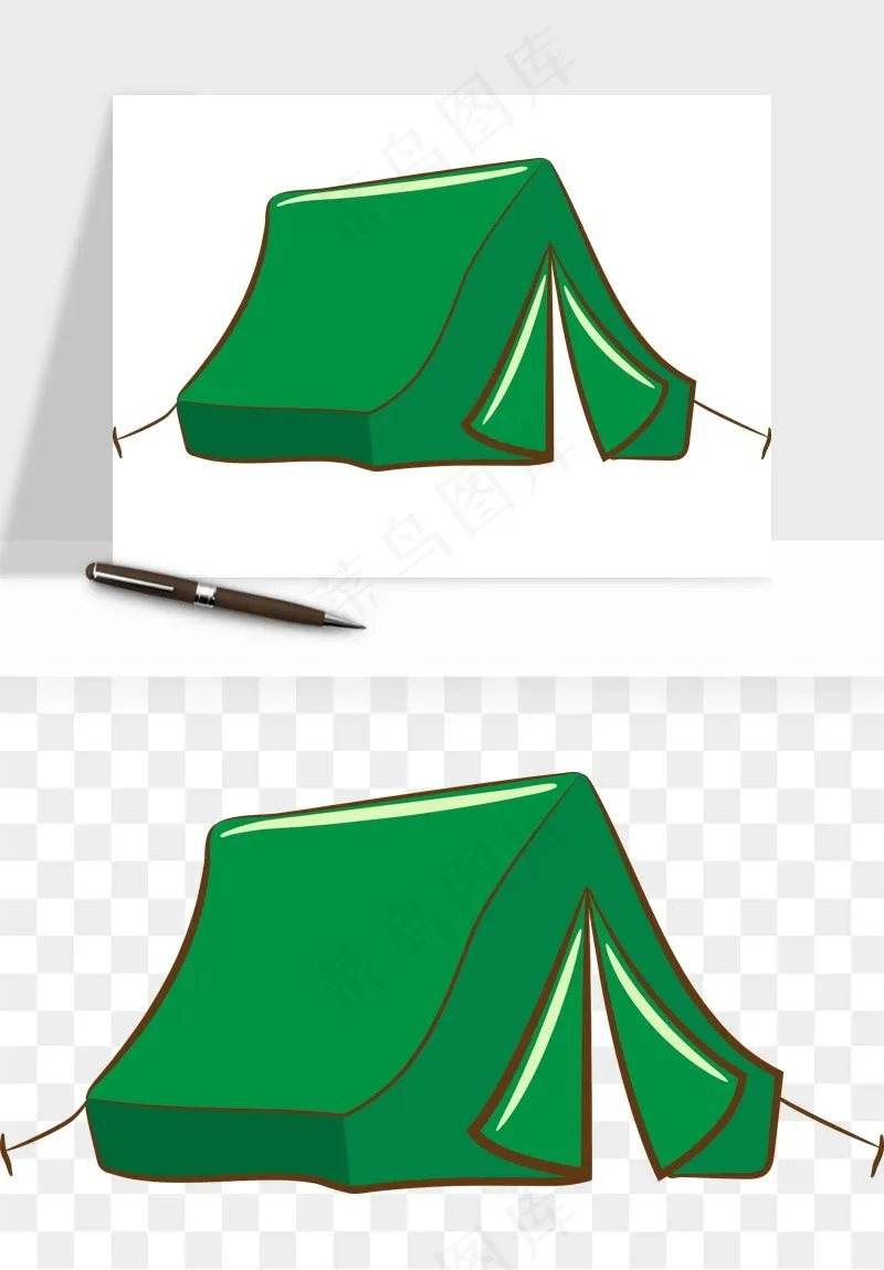 帐篷露营篝火png免抠
