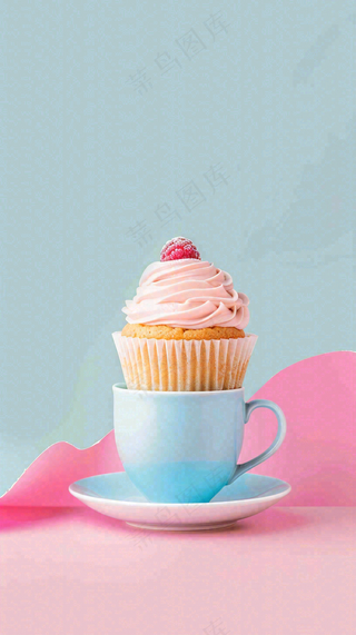 面包蛋糕甜点美食摄影图