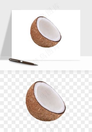 椰子椰果水果png免抠