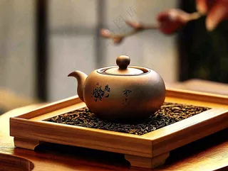 茶叶品茶茶道文化古色古香摄影图