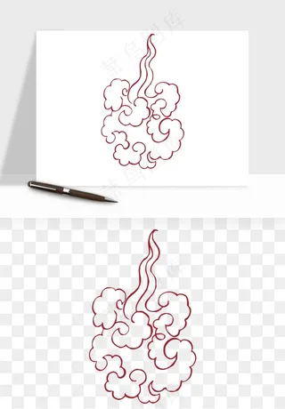 国潮祥云矢量png免抠