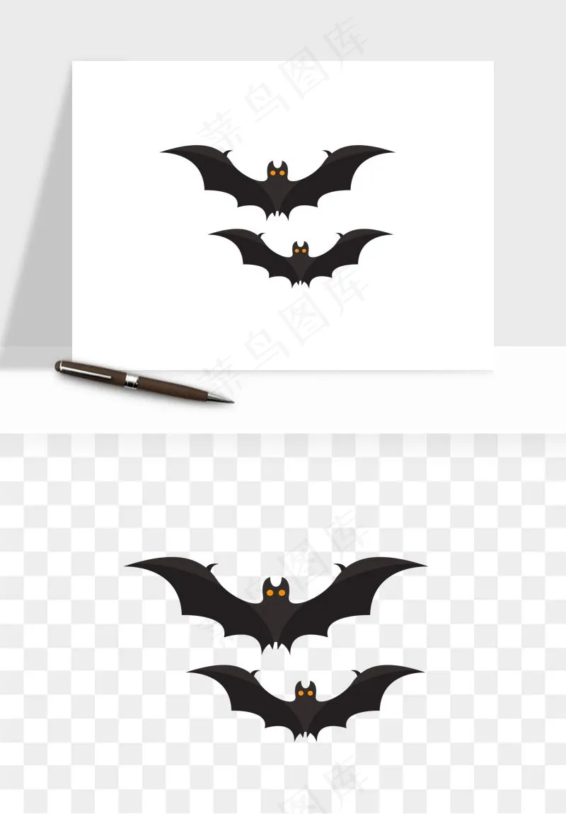 卡通蝙蝠png免抠