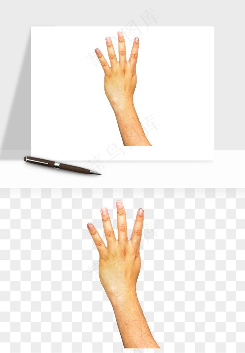 手势手部动作手指png免抠