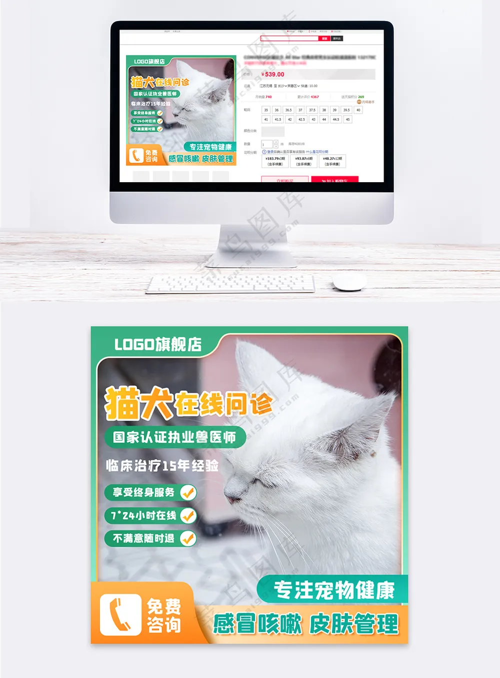 高端拼多多电商活动主图模板