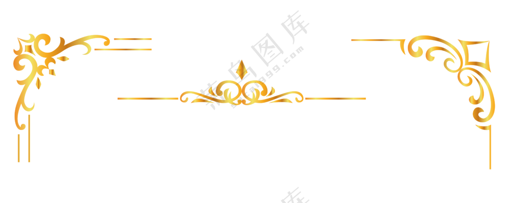 金色边框元素1