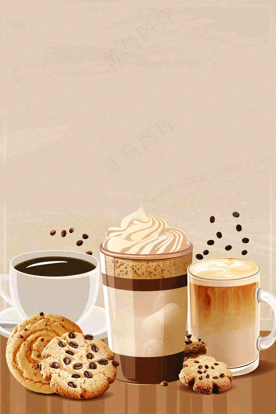 夏日饮品饮料清凉背景