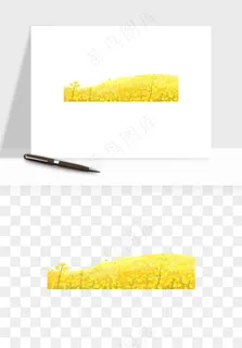 油菜花田png免抠