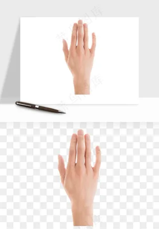 手势手部动作手指png免抠