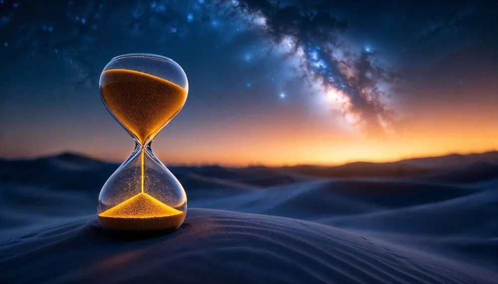 唯美金色沙漏风景图 唯美金色沙漏风景图