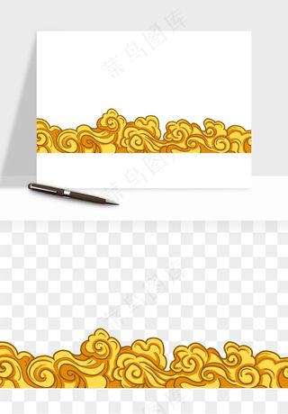 国潮祥云海浪云层云彩png免抠