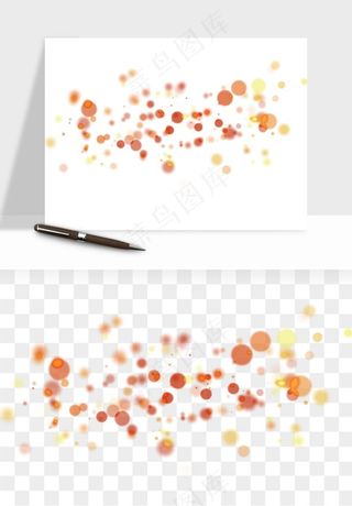 彩色光斑梦幻光点png免抠