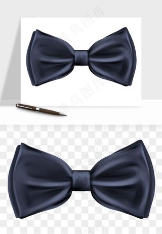 蝴蝶结西装领结png免抠